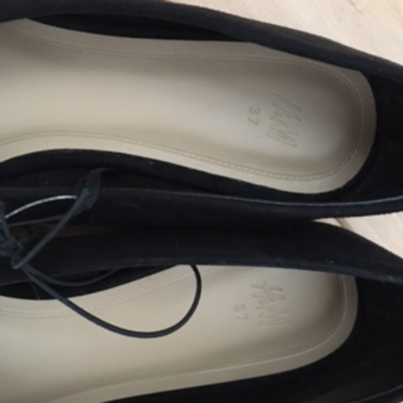 H&M black Ballet flats in faux-Suede size 37 / US 6 - Picture 4 of 10
